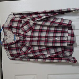 Empyre sz lg plaid with lace